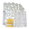 55 Piece Cake Decorating Tool Fondant Molds Set Photo
