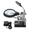5 LED Auxiliary Clip Magnifier AC/DC Interchangeable Photo
