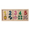 Bulk Pack x 3 Educational Blocks Wooden Number Connect Photo