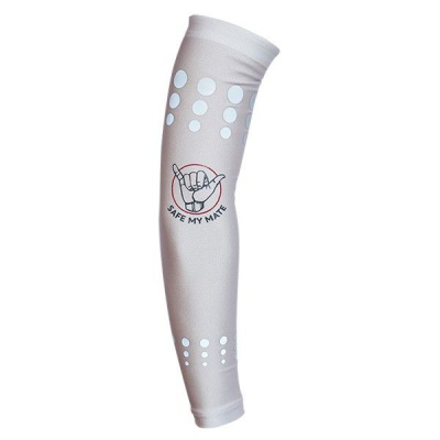 Photo of Safe My Mate Reflective Arm Warmers - White