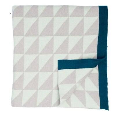 Photo of Triangle Geometric Blanket Mint