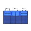 Universal Car Trunk Rear Back Seat Storage Organiser with Net Pocket-Blue Photo