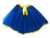 Kids Tutu Skirt combo- Blue with Yellow ribbon trim Photo