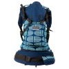 African Baby Carrier Deluxe - Banana Leaf - Denim Photo