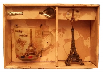 Gift Box Eiffel Tower Cup Spoon