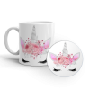 MugNolia Grey Unicorn Mug & Coaster Set Photo