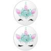 MugNolia Blue Unicorn Coaster Set Photo