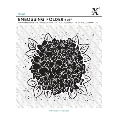 Photo of Xcut 6x6 Embossing Folder - Full Bloom Hydrangea