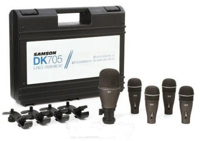 Photo of Samson 5-Piece Drum Mic Kit with Carry Case