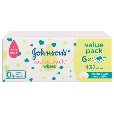 Photo of Johnson's Baby Cotton Touch Wipes 432's