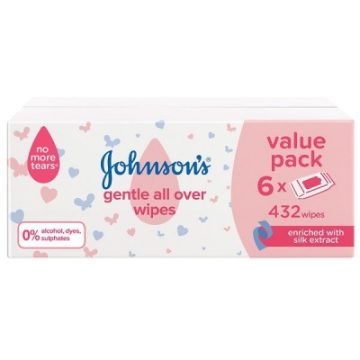 Photo of Johnsons Johnson's Baby Gentle All Over Wipes Pack Of 432 Wipes