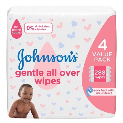 Photo of Johnsons Johnson's Baby Gentle All Over Wipes Pack Of 288 Wipes