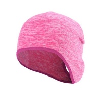 Ponytail Beanie Fleece Pink