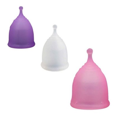 Photo of Menstrual Sleek Cup - Purple White & Pink