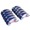 10 Pieces UK Flag Neoprene Golf Club Protective Head Cover Set Photo
