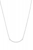 Civetta Spark Curved bar Necklace- Rhodium 925 Silver AAA Cubic Zirconia Photo