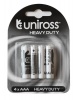 Uniross 4 Pack AAA Heavy Duty Batteries Photo