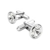 Civetta Spark RIVOLI CUFFLINKS- Made with SWAROVSKI Clear Crystal Photo