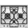 Smeg 60cm Ultra-low Profile Stainless Steel 4 Burner Gas Hob - PGF64SA Photo