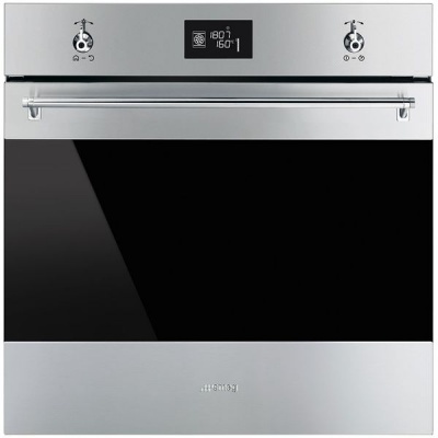 Photo of Smeg 60cm Classic Stainless Steel and Black 70L Oven - SF6390XE
