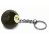 Black 8 Ball Pool Keyrings - Key Chains with Scuffer - Pack of 16 Photo