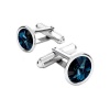 Civetta Spark Rivoli Cufflinks with Swarovski Montana Crystal Photo