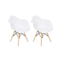 Mad Chair Company Replica Del Eames Eiffel Arm ChairWood Leg Set of 2