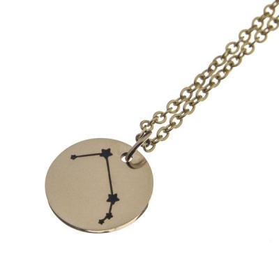 Photo of Aries 18ct Rose Gold Plated Zodiac Constellation Necklace