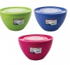 Bulk Pack x 6 Salad Bowl Plastic With Lid 4.3l Elegant Photo