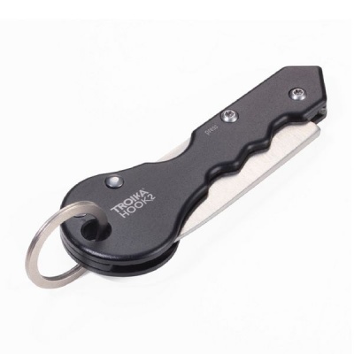 Photo of Troika Parcel Cutter with Small Keyring Hook 2 - Black