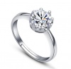 925 Sterling Silver Extra Large Setting Zircon Crown Opening Photo