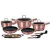 Berlinger Haus 12 2 Pieces Marble Coating Cookware Set - i-Rose Edition Photo