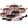 Berlinger Haus 15-Piece Marble Coating Cookware Set - i-Rose Edition Photo