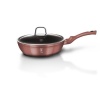 Berlinger Haus 24cm Marble Coating Deep Fry Pan with Lid - i-Rose Edition Photo