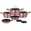 Berlinger Haus 10-Piece Marble Coating Cookware Set - i-Rose Edition Photo