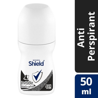 Photo of Shield Women Invisible Black and White Antiperspirant Roll-On Deodorant 6x50ml