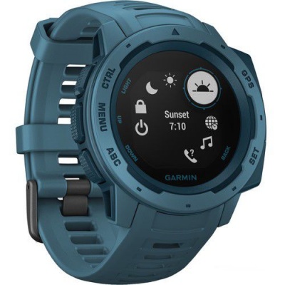 Photo of Garmin Instinct Rugged Outdoor Smartwatch - Lakeside Blue