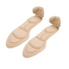 1 Pair 4D Soft Breathable Lady High-heeled Shoe Insoles-Beige Photo
