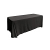 Polyester Rectangular Tablecloth - Black Linen Photo