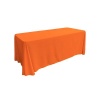 Polyester Rectangular Tablecloth - Orange Linen Photo
