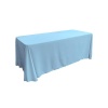 Polyester Rectangular Tablecloth - Baby Blue Linen Photo