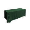 Polyester Rectangular Tablecloth - Forest Green Linen Photo