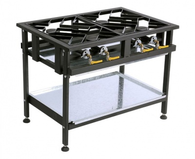Photo of Anvil Boiling Table Gas - Commercial - 4 Burner Staggered