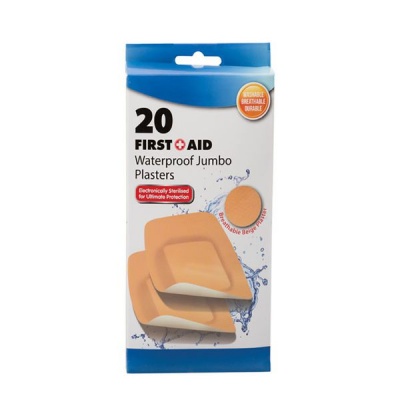 Photo of Bulk Pack x 6 Firstaid Plaster Beige 20 pieces Per Pack Jumbo 5x10cm