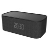 Snug Bluetooth Speaker With Clock Radio & Wireless Charger Black Photo