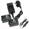 2-Pack Spare Battery & DC108U Travel Charger Kit Photo