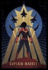 Captain Marvel - Deco Poster with Black Frame Photo