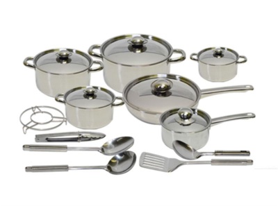 Photo of 18 Piece Stainless Steel Cookware