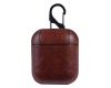 PU Leather Shockproof Protective Case with Strap For AirPods - Dark Brown Photo