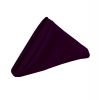 Set of 10 Polyester Napkins 50x50cm- Plum Photo